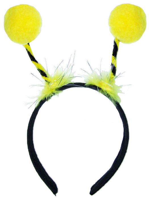 Bienen Haarreif zum Kostüm mit gelben Bommeln - Varianten