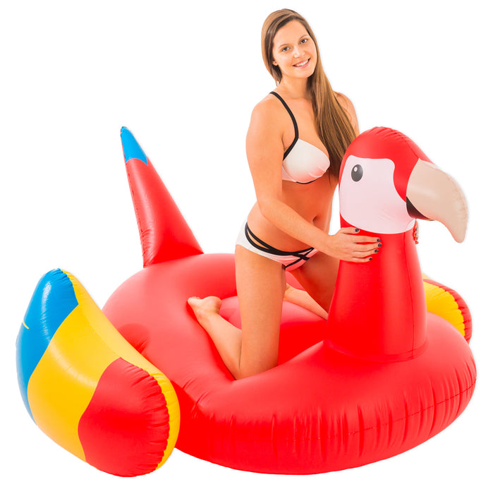 XXL Schwimmtier Papagei 195 x 180 x 115 cm