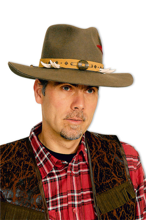 Cowboy Hut Indiana Abenteurer Braun
