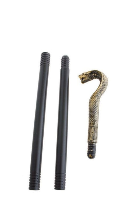 Gehstock aus Kunststoff | Schlangenkopf Pharonenstab - 82 cm