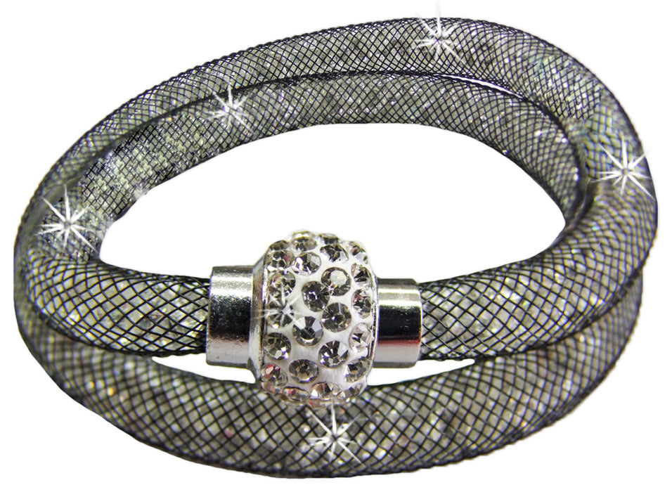 Stardust Armband zweireihig Weiß