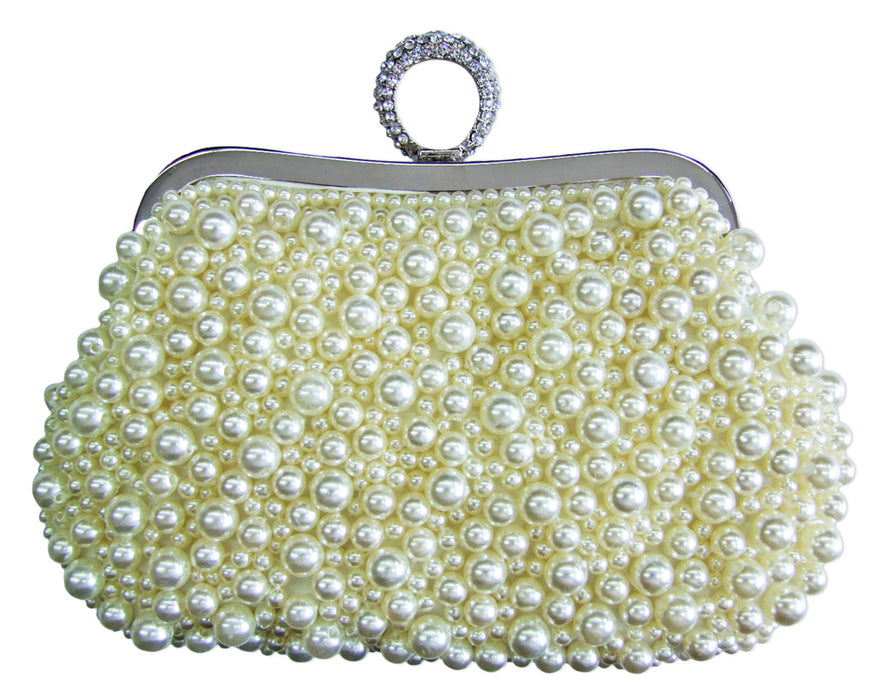 Elegante Handtasche "Princess" | Clutch Creme