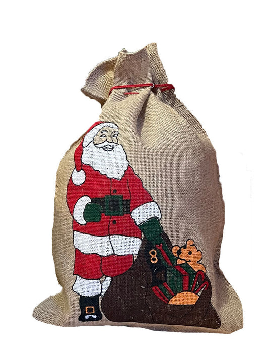 Nikolaussack Jutesack 25 x 35 cm | Motiv Geschenkesack Weihnachten Advent