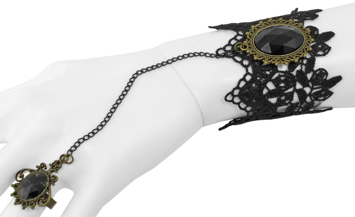 Kamee Armband mit Ring zum Barock Kostüm | Damen Schmuck