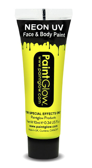UV Neon Face & Body Paint Make up Gelb