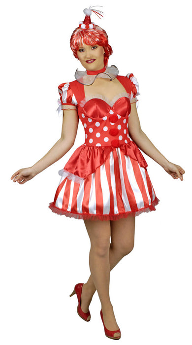 Clown Red Kostüm für Damen