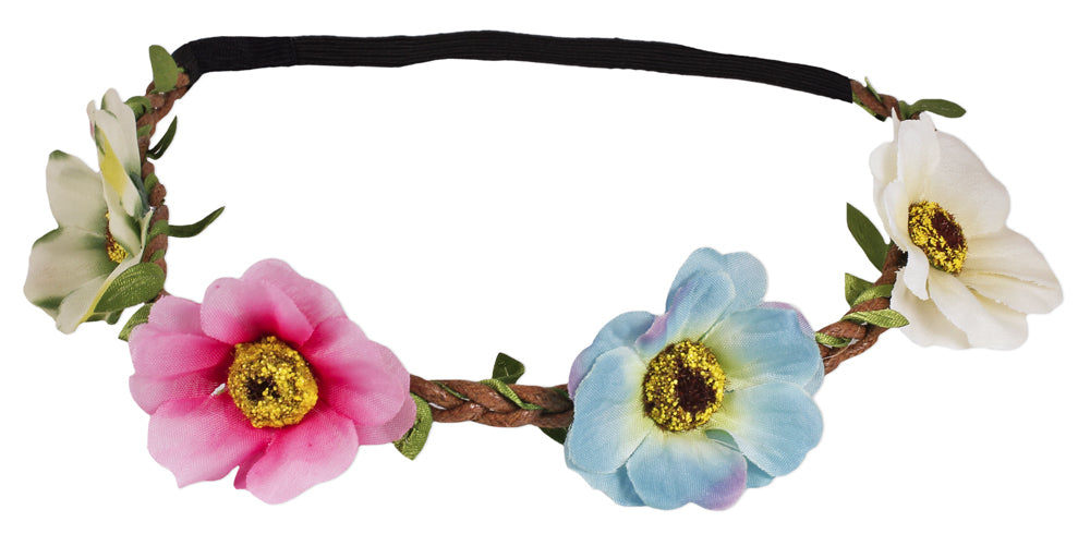 Blumen Haarband mit Anemonen - Mehrfarbig