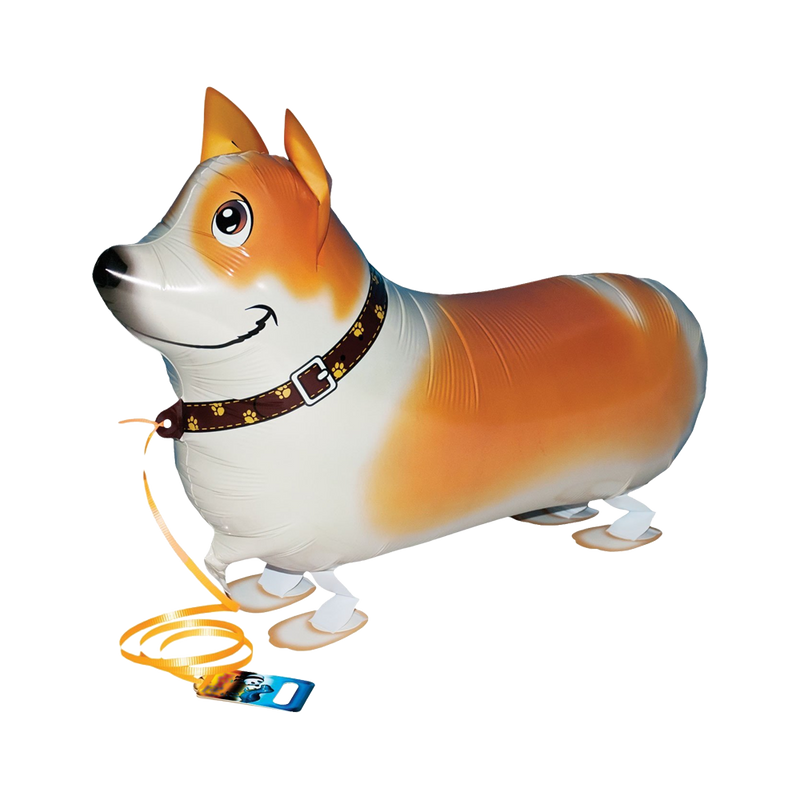 Airwalker Folienballon "Hund Corgi" | 54cm