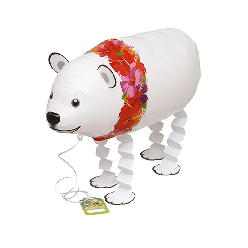 Airwalker Folienballon "Hawaii Eisbär" | 71 cm