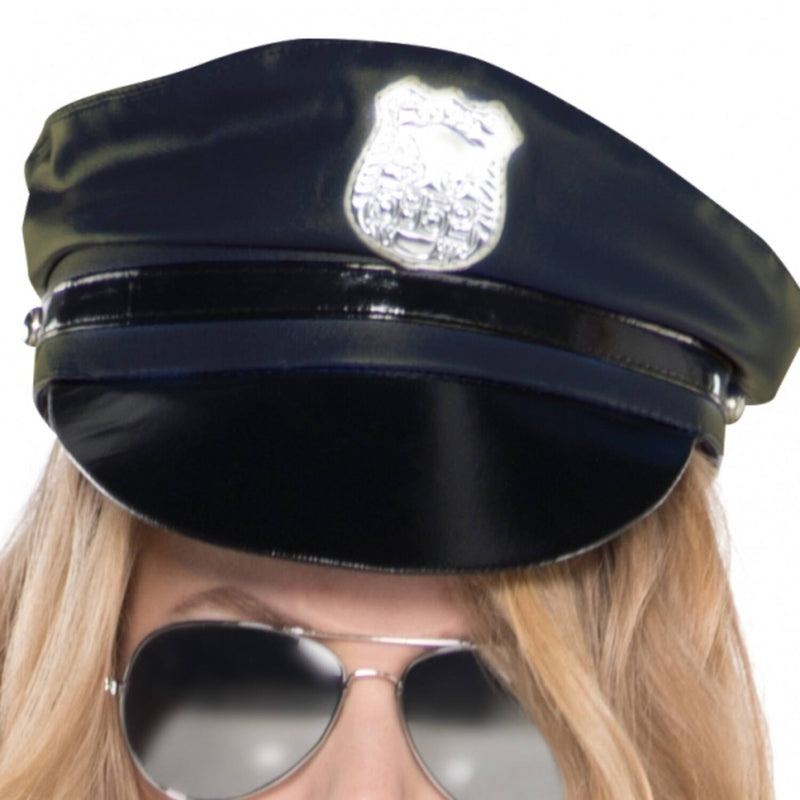 Policegirl Kostüm "Stop Traffic" für Damen Größe S | Blau/Schwarz