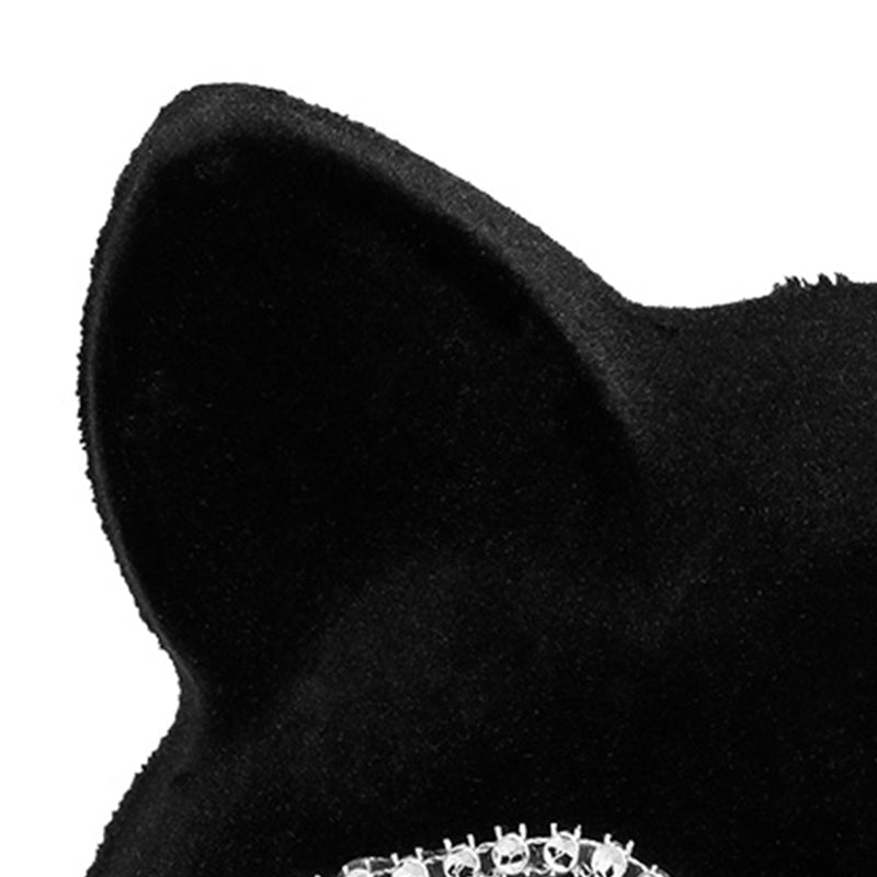 Augenmaske Halbmaske "Schwarze Katze"