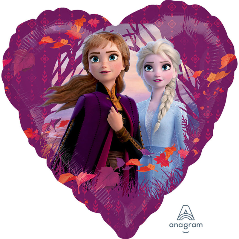 18"/Ø45cm Folienballon "Frozen 2 Herz"