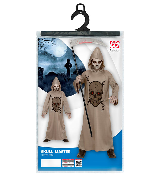 Totenkopf Sensenmann "Skull Master" für Kinder | Grau