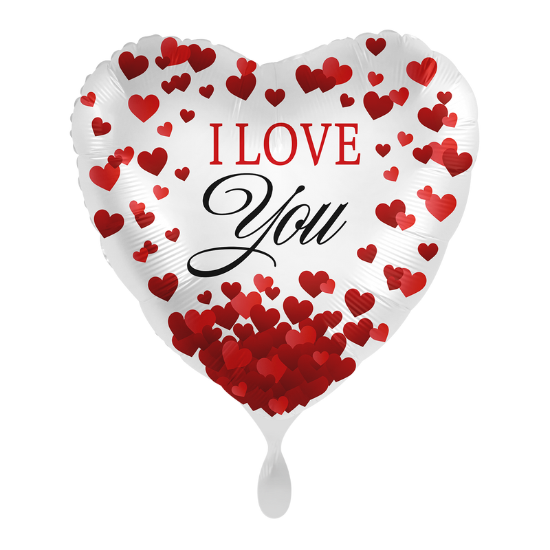 18"/Ø43cm Herz Folienballon  "I Love You"