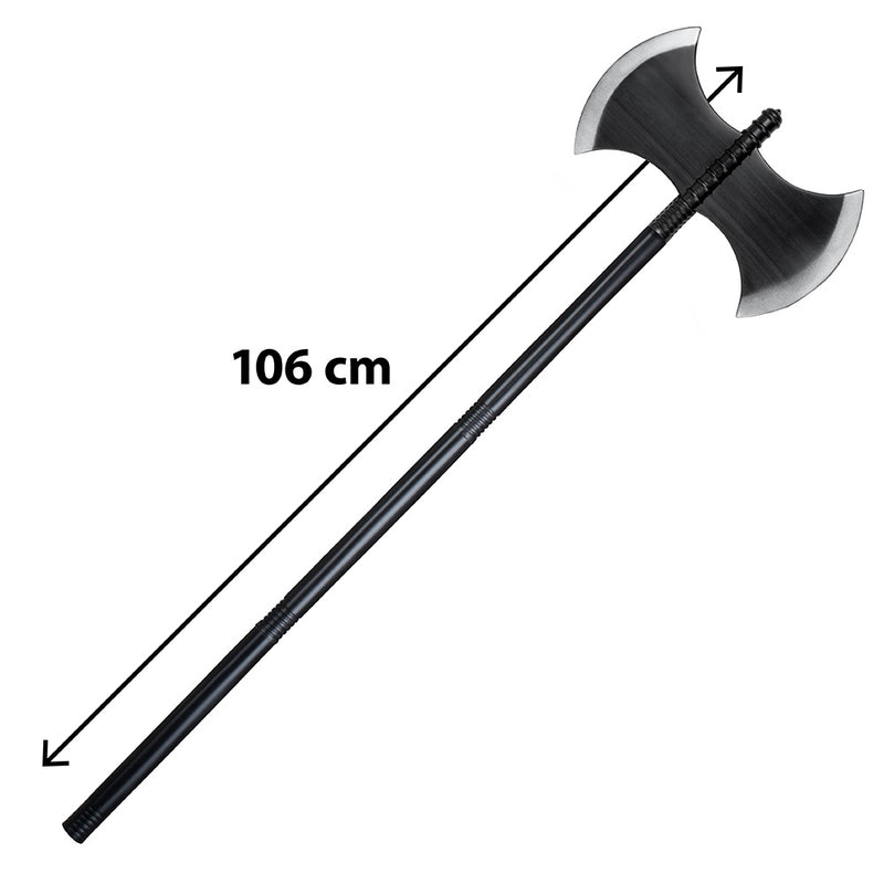 Doppel Axt "Dungeon" aus Kunststoff 4-tlg- | 106cm