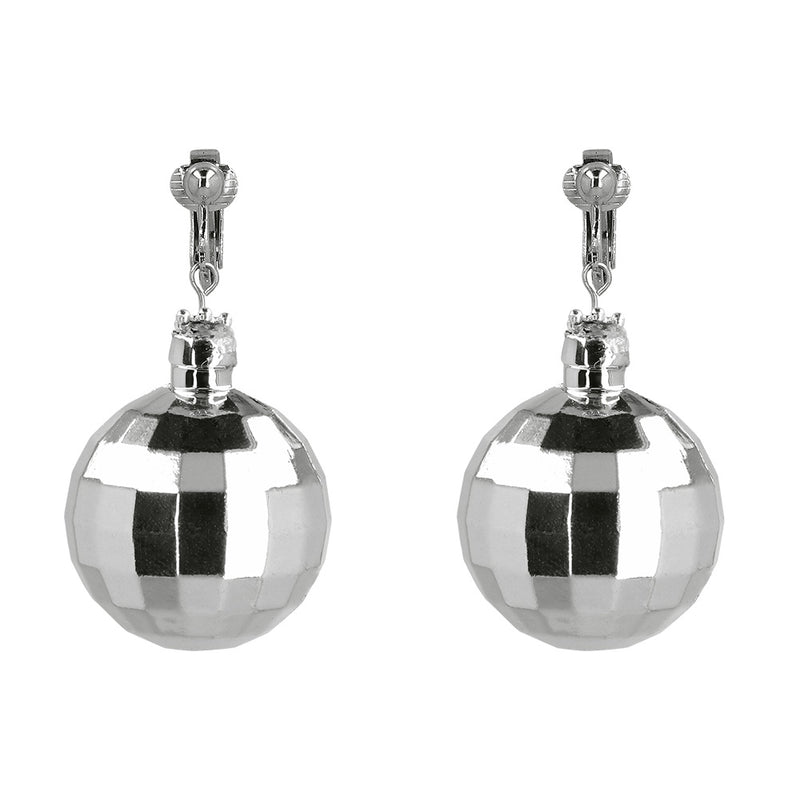 Kostüm-Set "Discokugel" 6-tlg. | Silber - Schmuck Brille Diadem