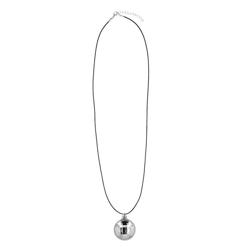 Kostüm-Set "Discokugel" 6-tlg. | Silber - Schmuck Brille Diadem