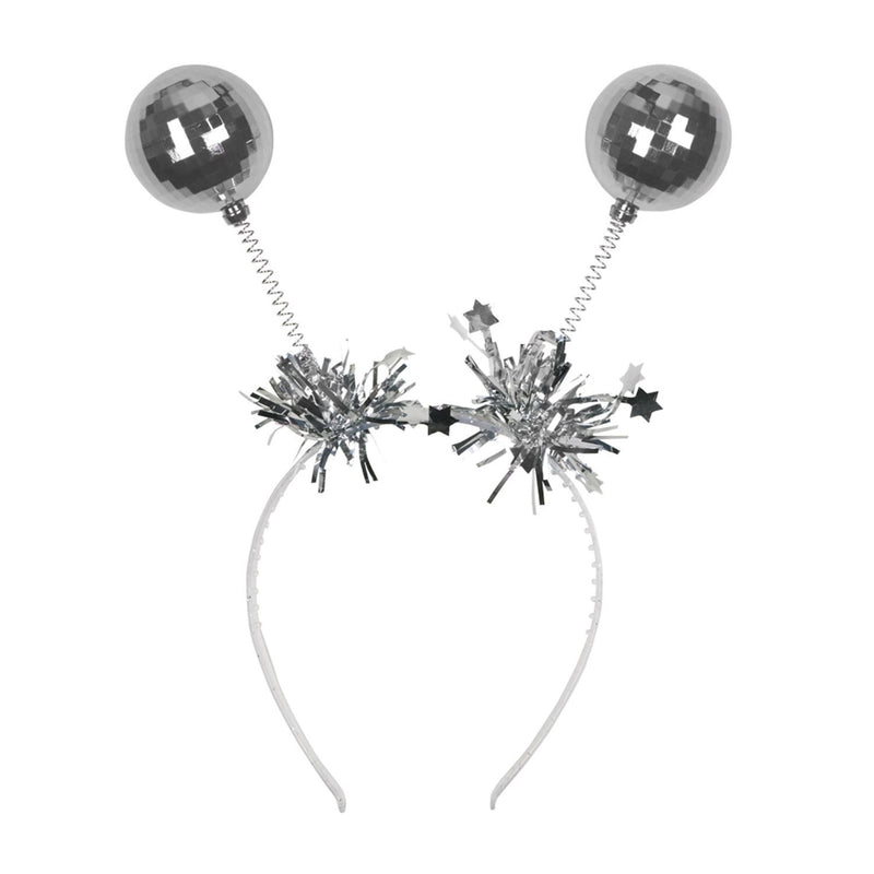 Haarreif mit Discokugeln | Silber/Blau/Pink sortiert
