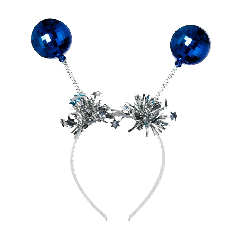 Haarreif mit Discokugeln | Silber/Blau/Pink sortiert