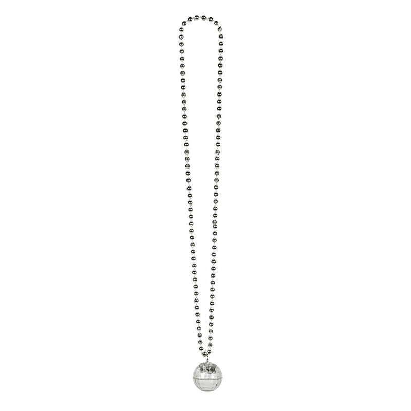 Halskette "Discokugel" mit LED-Beleuchtung | Silber