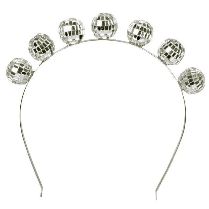 Discokugel Haarreif | Silber