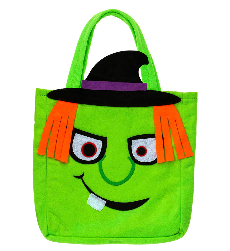 Halloween Betteltasche "Hexe" | Grün - Süßes oder Saures