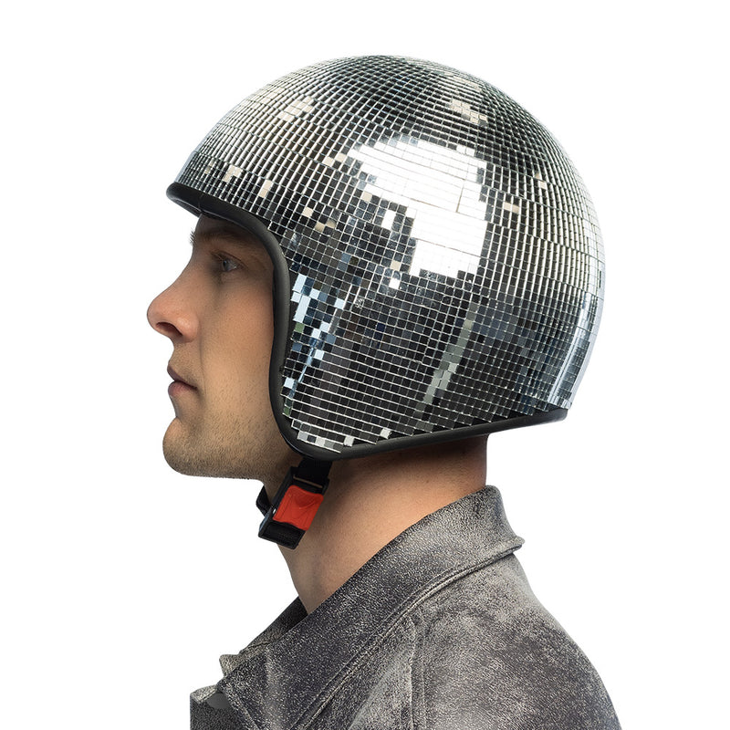 Discoparty Helm "Discokugel" | Silber
