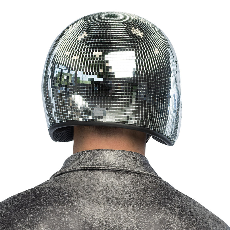 Discoparty Helm "Discokugel" | Silber