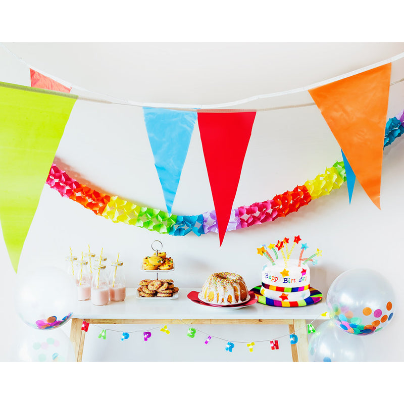 Hut "Rainbow cake - Happy Birthday" für Erwachsene | Mehrfarbig