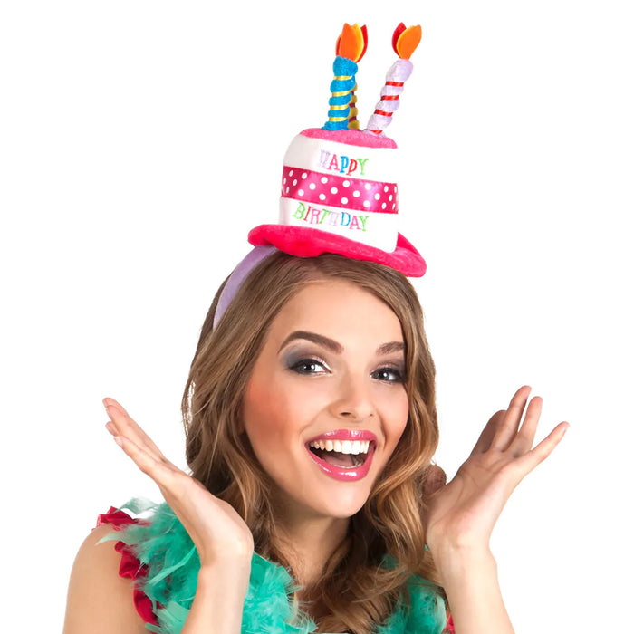 Haarreif "Happy Birthday" | Hut mit Kerzen - Geburtstag