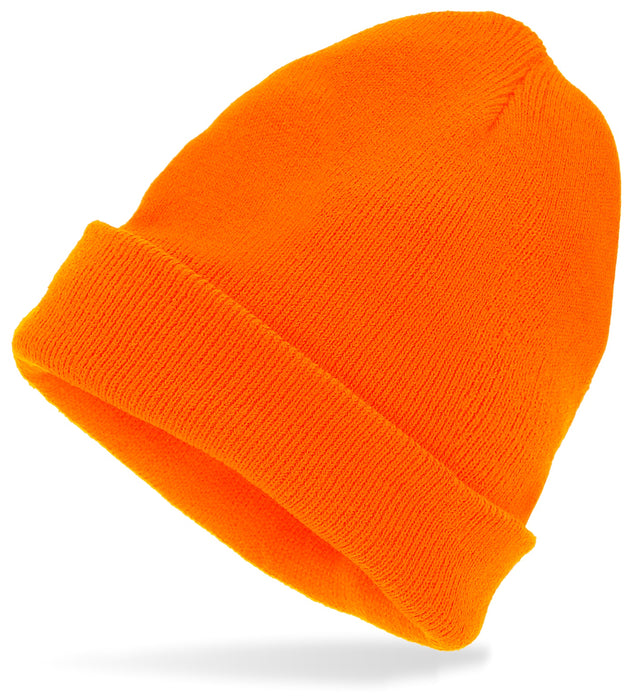 Beanie Mütze Wolloptik | Neon Orange - 80er Jahre Disco