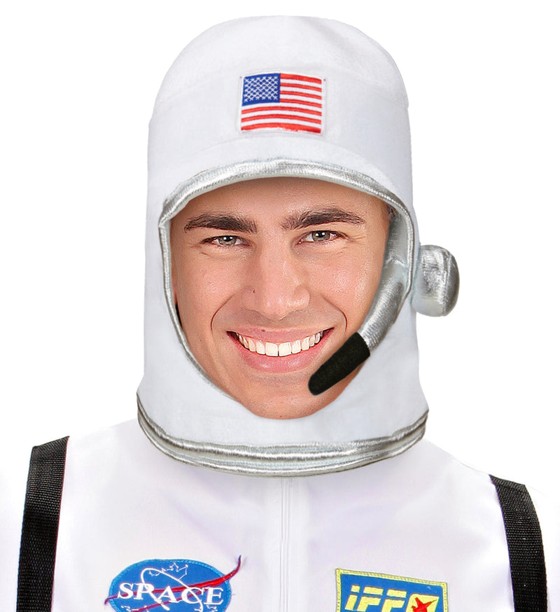 Helm zum Astronauten Kostüm | Weiß - Astronautenhelm Weltall