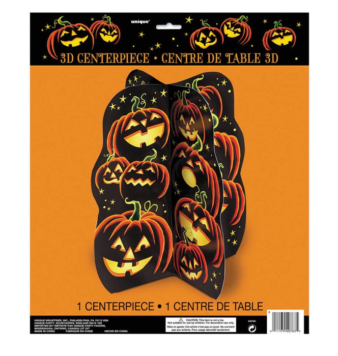 Tischaufsteller Pumpkin Grin Halloween Deko
