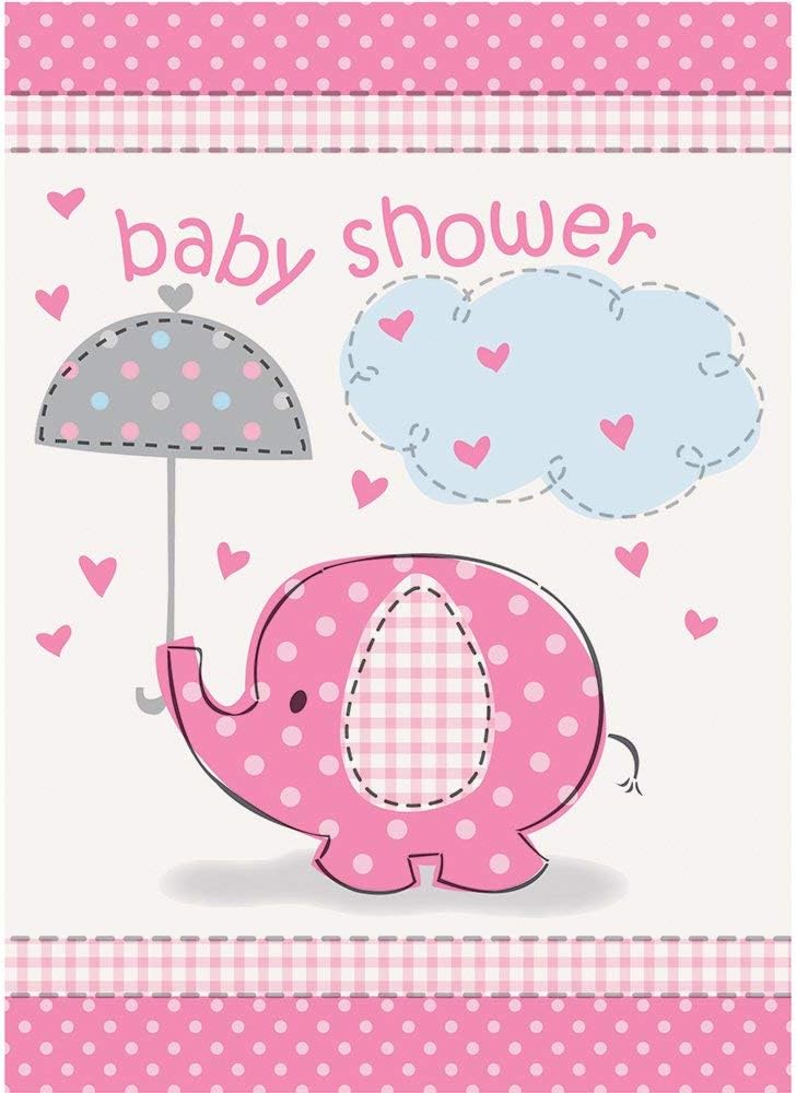 Einladung Elephant Pink 8Stück
