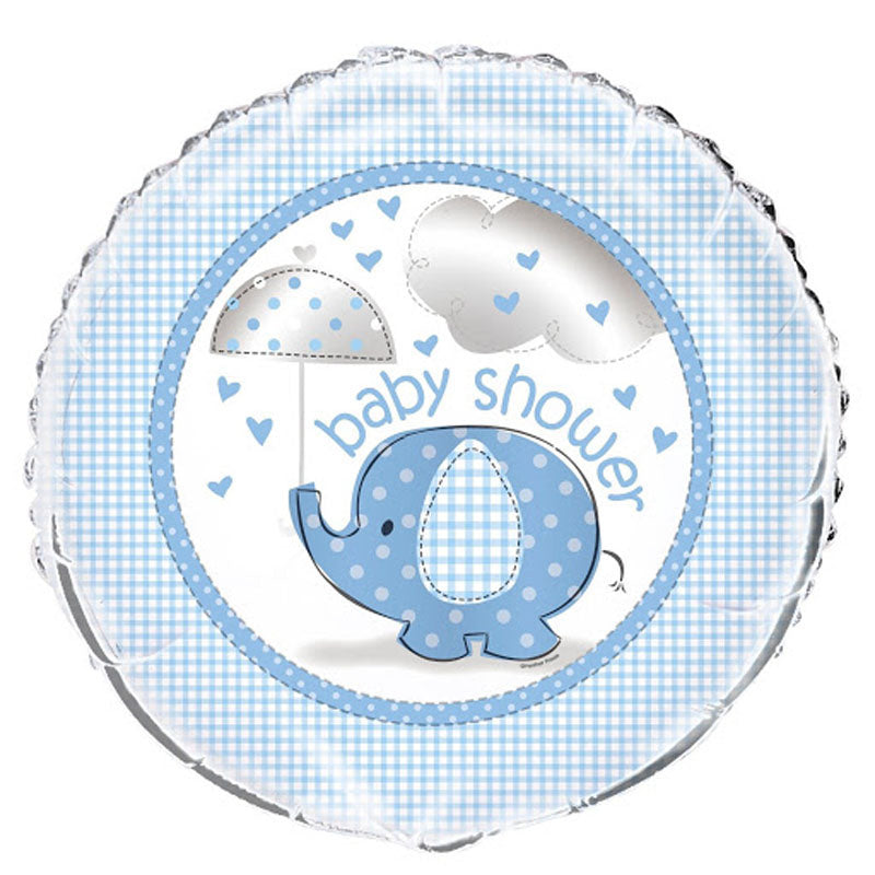 18"/Ø45cm Folienballon "Elephant" | Blau