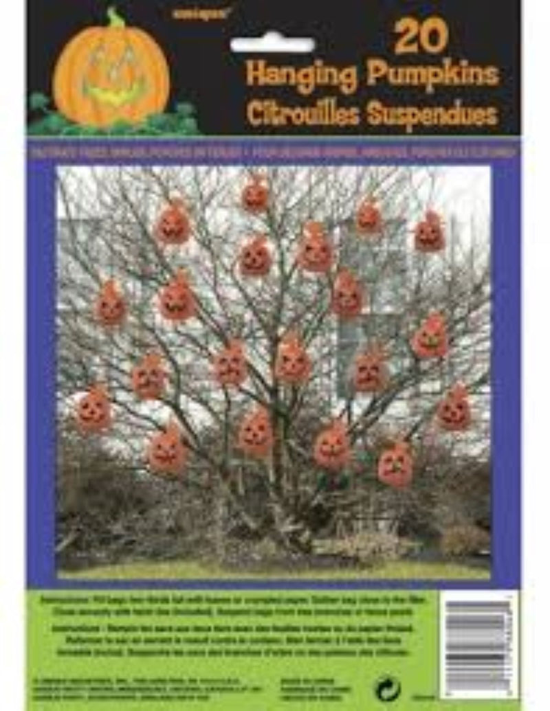 Kürbis-Säcke befüllbar 20 Stück Halloween Dekoration