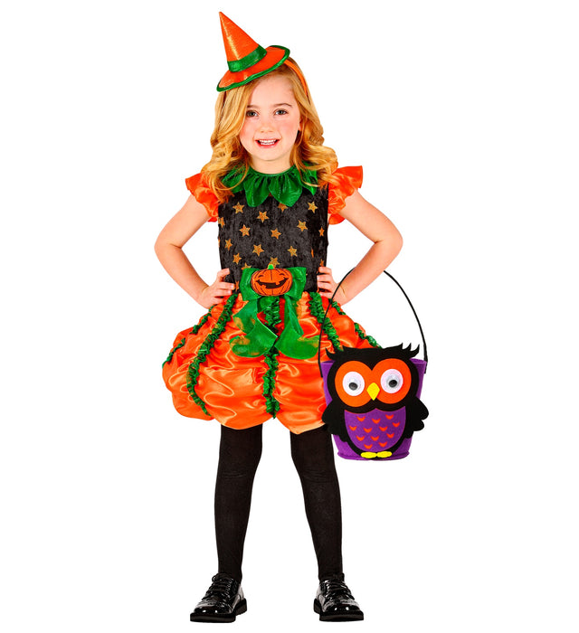 Halloween Korb "Niedliche Eule" | Betteltasche - Süßes oder Saures