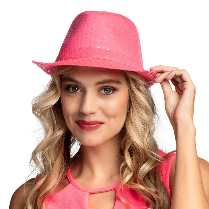 Hut Popstar "Pailletten" Neon | Verschiedene Farben