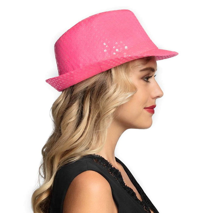 Hut Popstar "Pailletten" Neon | Verschiedene Farben