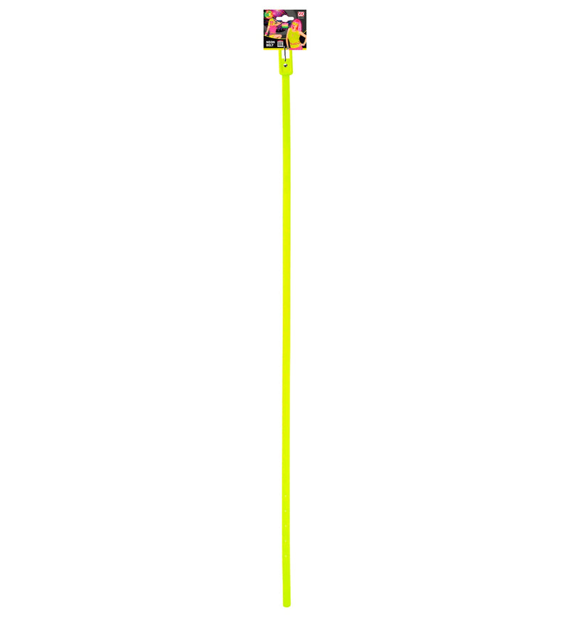 Neon Lack Gürtel für Damen 111,0 x 1,5 cm | Gelb