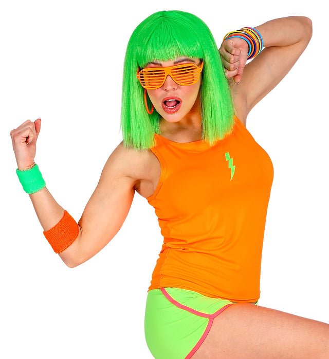 Hot Pants | Neon Grün - 80er Jahre Disco Kostüm