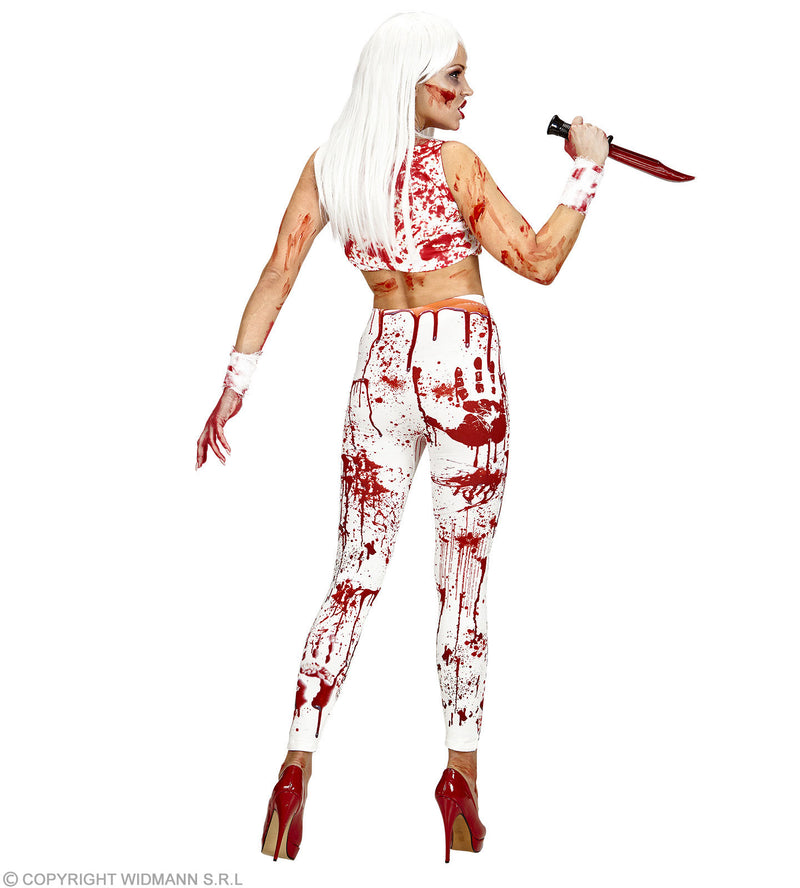 Blutige Leggings für Damen | Zubehör Horror Kostüm