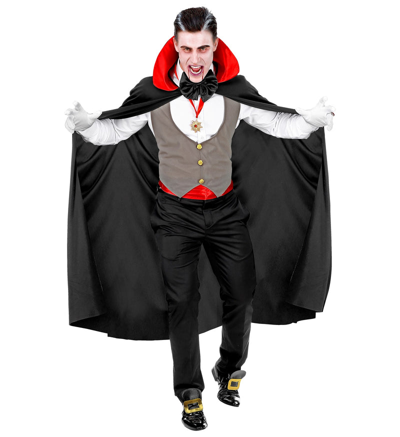 Vampir Kostüm "Dracula" für Herren | Schwarz Rot