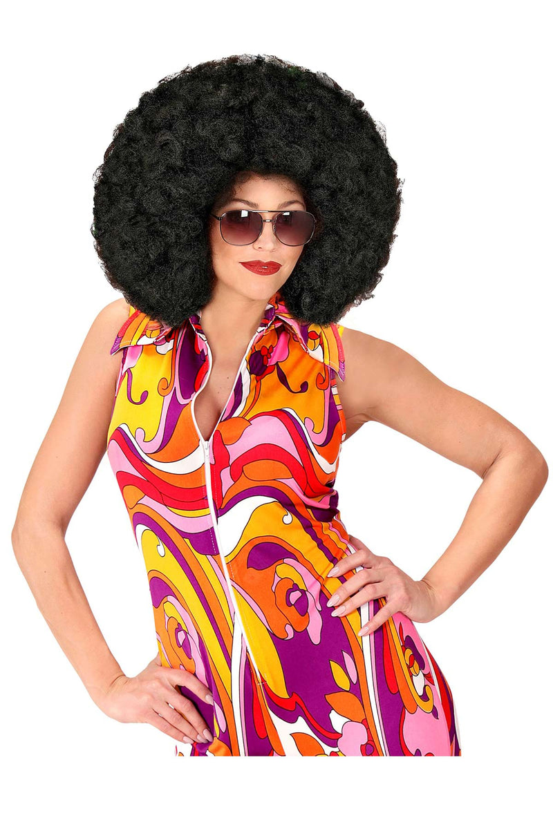 Riesen Afro Perücke für Erwachsene | Schwarz