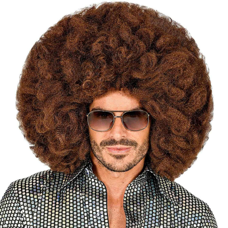 Riesen Afro Perücke für Erwachsene | Braun