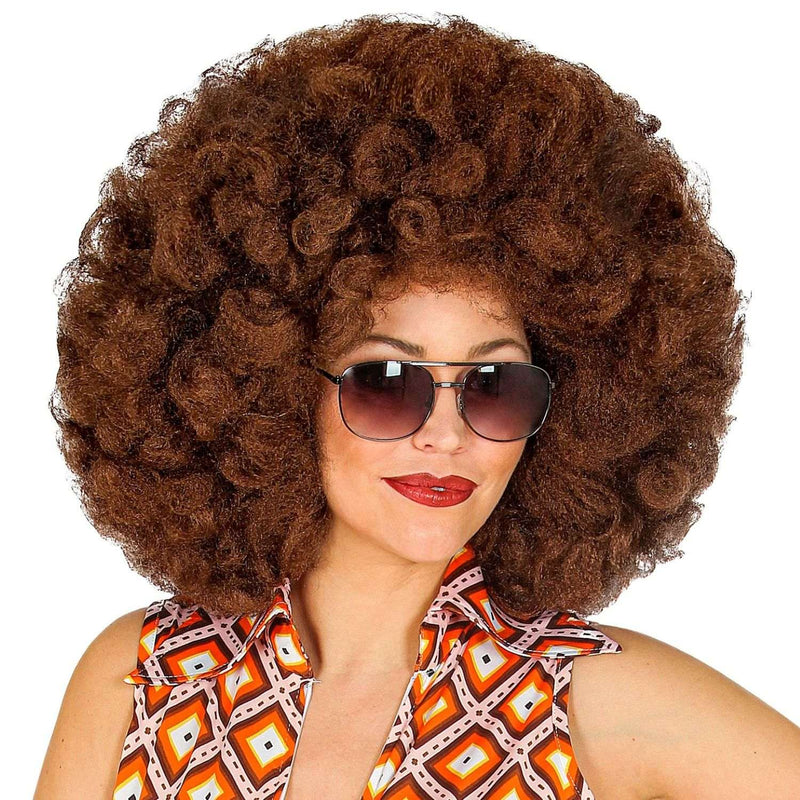 Riesen Afro Perücke für Erwachsene | Braun
