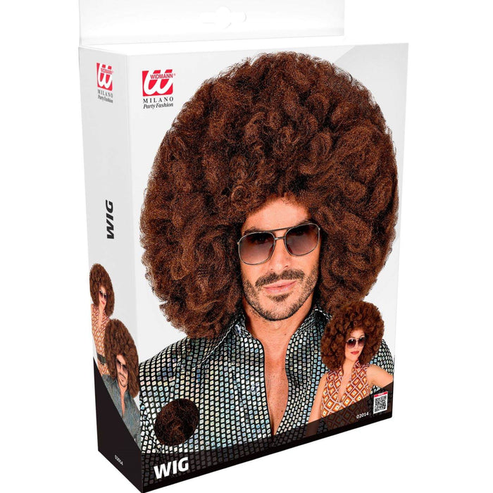 Riesen Afro Perücke für Erwachsene | Braun