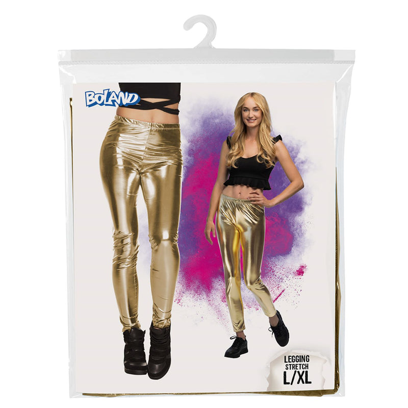 Metallic Leggings für Damen | Gold