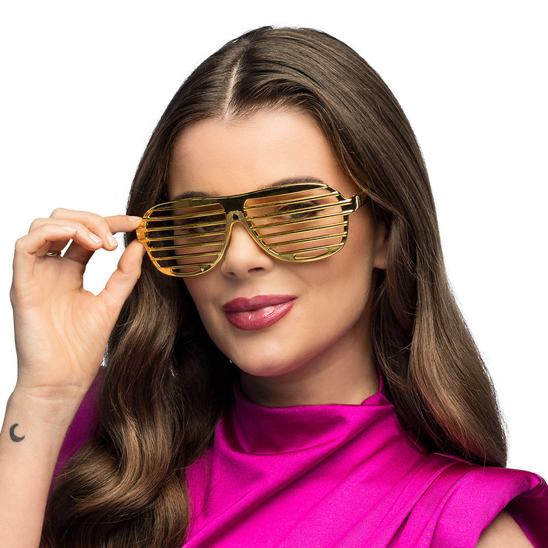 Retro Party Brille "Omnia" | Metallic