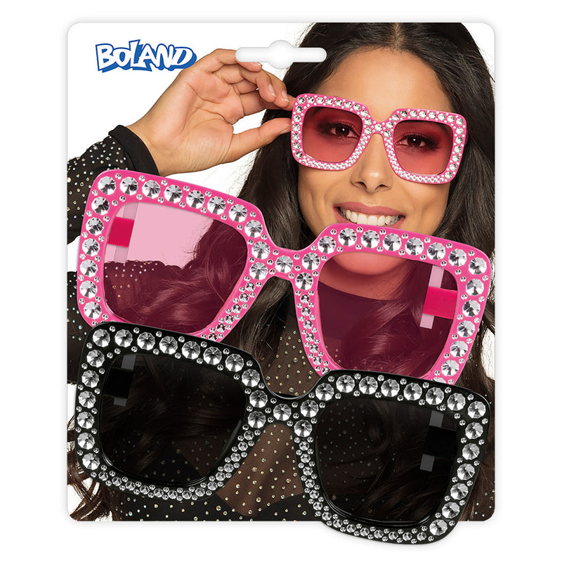 Partybrille "Bling Bling" mit Strass | Auswahl